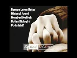 Batas Minimal Suami Memberi Nafkah Bathin Pada Istri Youtube