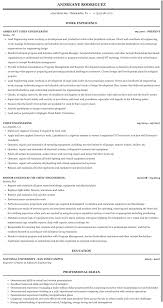 chief engineering resume sample