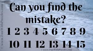 1 2 3 4 5 6 7 8 9 10 11 Are You Genius Find The Mistake Answer Shake Your Head Picture Riddle With Answer In 2020 Riddles With Answers Brain Teasers Riddles Brain Teasers With Answers