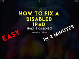 Unlock disabled ipad without itunes. How To Fix A Disabled Ipad Or Iphone Without Itunes Youtube