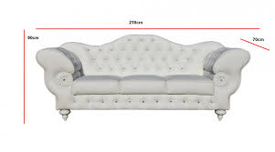The collection includes iconic pieces from the great modernists and exciting new products from today's best designers. 00798 Ston 3 Sitzer Sofa Couch Echtleder Pu Weiss Plusch Emoebel24
