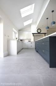 Best Kitchen Floor Stone Grey 16 Ideas Grey Tile Kitchen Floor Grey Kitchen Tiles Kitchen Flooring