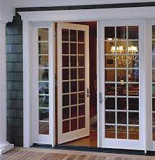 Double french doors are the most vulnerable of all doors mainly because there is little support in the centre of the door where the two doors meet and may contain. Fiberglass Out Swing French Patio Door Ultra Series Milgard