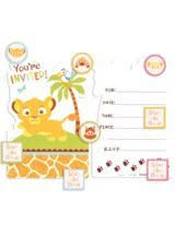 Lion King Baby Shower Invitations Party City Lion King Baby Shower Lion King Baby Baby Shower