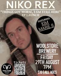 Niko Rex (Stephen Esnouf) is making his official re-emergence back onto the  folk-punk scene with the release of his debut EP: "Things Got Worse, I Am  Still Here". A collection of songs