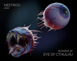 I Finally Finished Up My Eye Of Cthulhu 3d Model From A While Ago Terraria Cthulhu Terrarium Fantasy Beasts