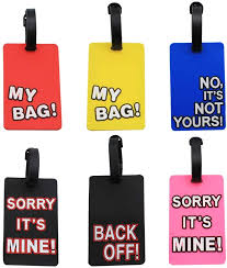 5.0 out of 5 stars 1. Buy Mziart Funny Luggage Tags Set Of 6 Baggage Bag Tags Suitcase Identify Labels Rubber Travel Id Tags Business Card Holder Online In Indonesia B07zhx5x1p