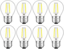 Crlight 2w Edison Led Globe Bulb 4000k Daylight White 30w Equivalent 300lm Dimmable E26 Medium Base Tiny G Globe Light Bulbs Globe Bulb Ceiling Fan Chandelier