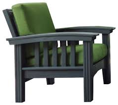 Cypress Deep Seat Charcoal Mission Chair Contemporary Outdoor Lounge Chairs By Furniture Barn Usa