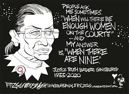 Daryl Cagle: Ruth Bader Ginsburg, R.I.P.