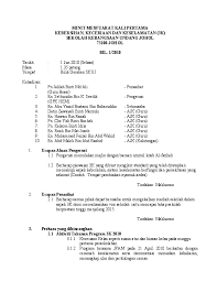 Tarikh 23 mei 2019 masa 3.00 petang 4.00 petang. Pdf Minit Mesyuarat Kali Pertama Kebersihan Keceriaan Dan Keselamatan 3k Sekolah Kebangsaan Undang Johol 73100 Johol Norliza Esal Academia Edu