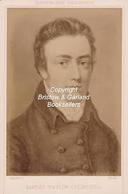 Albumen cabinet card portrait after an earlier portrait. by COLERIDGE,  SAMUEL TAYLOR (1772-1834): (1814)