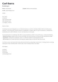 When writing a cover letter, be sure to reference the requirements listed in the job description. Bookkeeper Cover Letter Sample Format Writing Guide