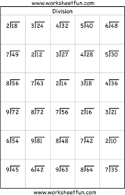 Division is one of the four basic operations of arithmetic, the ways that numbers are combined to make new numbers. Division Worksheets 3rd Grade Math Easy Long Without 3 Digit Division Worksheets For Grade 3 Hd Png Download Full Size Transparent Png For Free 509571 Pngix