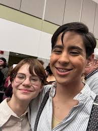 Jack celebrating Hadestown being the third runner up for Broadway musicals  that collected most donations for BCEFA at Red Bucket Follies last night❤️