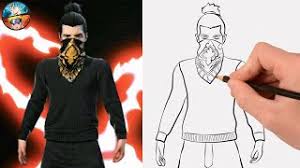 I will draw joker from the word joker Drawing Ankush Ff Bundle Skin Free Fire How To Draw Ankush Ff Gambar Free Fire Youtube