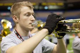 Members of the All-American Marching Band take the