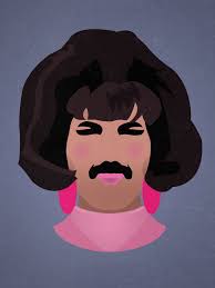 Minimalist Print Inspired By Freddie Mercury And Queen S Etsy In 2021 Queen Art Queen Drawing Cute Canvas Paintings