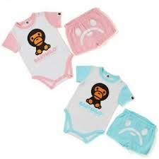 Free shipping on many items. A Bathing Ape Baby Milo Baby Gift Set Rompers And Short Pants Fastship Japan Ems Ebay
