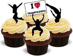Am kuchen im kühlschrank war ein zettel iss mich nicht. Trampolin Trampolinspringen Mix Witzige Neuheit Geburtstag Premium Aufrechtstander Essbare Waffeln Karte Kuchen Topper Deko Amazon De Lebensmittel Getranke