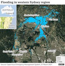 Sydney's covid hotspot spurs lockdown of northern beaches. Australia Floods Western Sydney Greatest Concern As More Rain Falls Bbc News