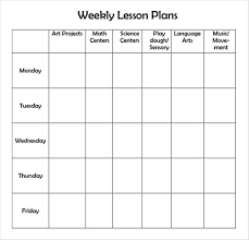 Sample Weekly Lesson Plan 7 Documents In Word Excel Pdf Weekly Lesson Plan Template Preschool Lesson Plan Template Lesson Plan Template Free