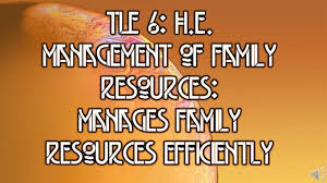 Tle 6 H E Management Of Family Resources Manages Family Resources In 2020 Economics Lessons Elementary Lesson Classroom Bulletin Boards Elementary
