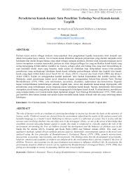 Toward an experimental ecology of humandevelopment urie bronfenbrenner cornell university. Pdf Persekitaran Kanak Kanak Satu Penelitian Terhadap Novel Kanak Kanak Terpilih Children Environment An Analysis Of Selected Children S Literature