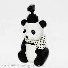 panda bear dispenser for soap, hand