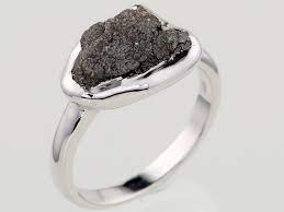 3 25 Carat Coal Color Raw Rough Diamond By Roughdiamondshop Rough Diamond Engagement Rings Diamond