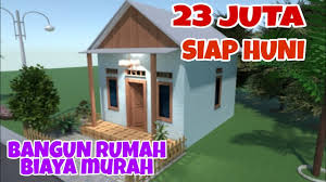 Bikin rumah sederhana yang murah nggak susah kok! Bangun Rumah Semi Permanen Biaya Murah 23 Juta Siap Huni Youtube