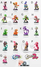 splatoon splatoon 2 amiibo nfc tags switch wii u pick your character ebay amiibo splatoon wii u