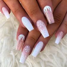 60 Simple Acrylic Coffin Nails Designs Ideas For 2019 Winter Nails Acrylic Coffin Nails Designs Chistmas Nails