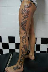 Flower Tattoo Designs Leg Tattoos Women Calf Tattoos For Women Leg Tattoos