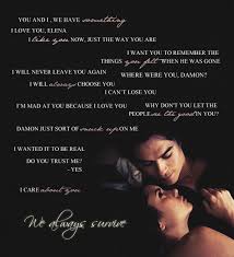 'evil will never find peace. Damon And Elena Love Quotes Quotesgram