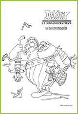 Coloriages Du Film Asterix Et Le Domain Des Dieux Coloriage Asterix Domaine Des Dieux Obelix