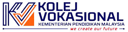 Keterangan logo adalah seperti berikut: Join Our Telegram Kolej Vokasional Keningau Facebook