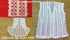 Orumcek Agi Yazlik Yelek Modeli Orgu Desenleri Yelek Tig Isleri