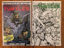 Teenage Mutant Ninja Turtles 2011 IDW #1 Greatest Hits & #2 3rd Print B&W  Sketch | eBay