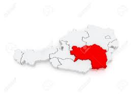 Die steiermark kann hier mit besonders schmackhaften, gesunden und frischen produkten aufwarten. Karte Der Steiermark Osterreich 3d Lizenzfreie Fotos Bilder Und Stock Fotografie Image 29380635