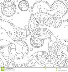 Gear Seamless Texture Cogwheel Black White 40175222 Jpg 1300 1390 Steampunk Patterns Gear Drawing Steampunk Drawing