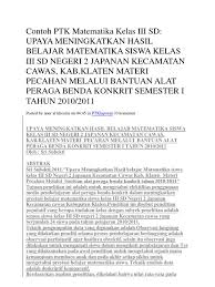Buku paket lain yang relevan 4. Contoh Laporan Pkp Matematika Kelas 3 Seputar Laporan