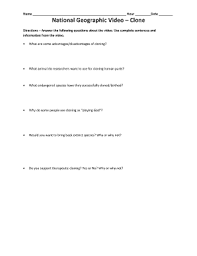 Fillable Online Name Hour Date National Geographic Video Clone Bpgsdorgb Fax Email Print Pdffiller