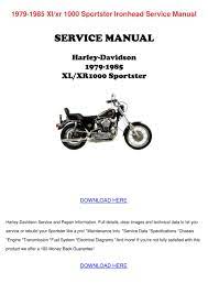 This is the highly detailed factory service repair manual for the1998 harley davidson softail, this service manual has detailed illustrations as well as step by step instructions,it is 100 percents complete and intact. 1979 1985 Xlxr 1000 Sportster Ironhead Servic By Meganmeier Issuu