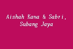 Hastalar veya danışanlar tarafından kendisi hakkında yapılmış değerlendirmeler ve sorulmuş sorulara verdiği yanıtlar profilindedir. Aishah Kama Sabri Subang Jaya Legal Firm In Subang Jaya