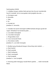 Soal essay tentang kebugaran jasmani. Soal Latihan Essay Materi Lari Estafet Jawabanku Id