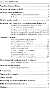 Your Benefits Under The Imrf Regular Plan Tier 1 Illinois