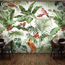 Benutzerdefinierte 3d Fototapete Tropical Garten Blume Vogel Personlichkeit Tapete Wohnzimmer Schlafzi Tapete Wohnzimmer Tapeten Wandbilder Schlafzimmer Tapete