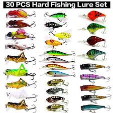 Amazon.com : Fishing Lures Set Fly Fishing Flies Kit Insect Cicada  Crickhopper Hard Baits Minnow Crankbait VIB Swimbait for Bass Pike Fit  Saltwater and Freshwater : Sports & Outdoors