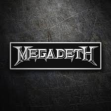 Megadeth is an american heavy metal band formed in los angeles in 1983 by guitarist dave mustaine and bassist david ellefson. Aufkleber Megadeth Logo Webwandtattoo Com